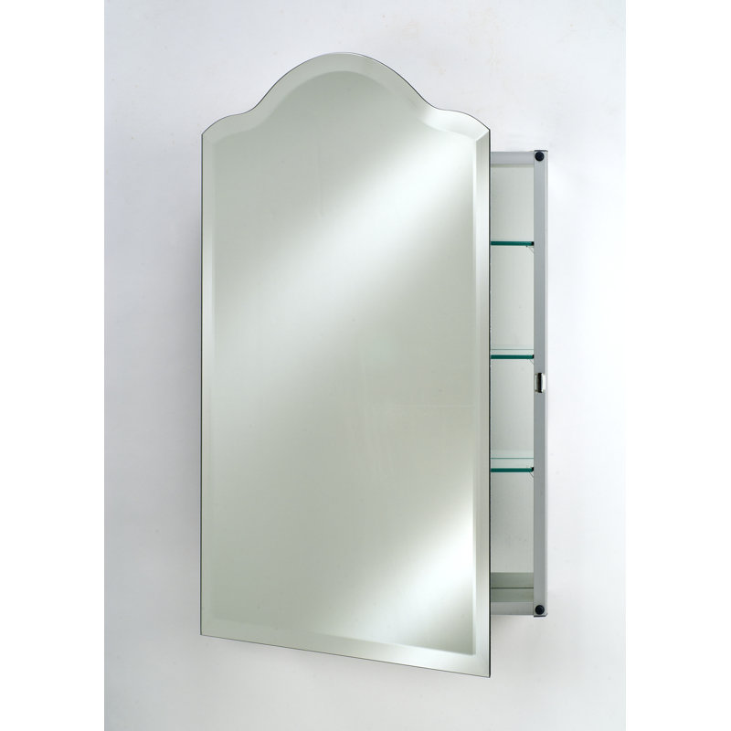 Mistana Cotswald 16" x 25" Recessed Frameless Medicine Cabinet with 3 ...